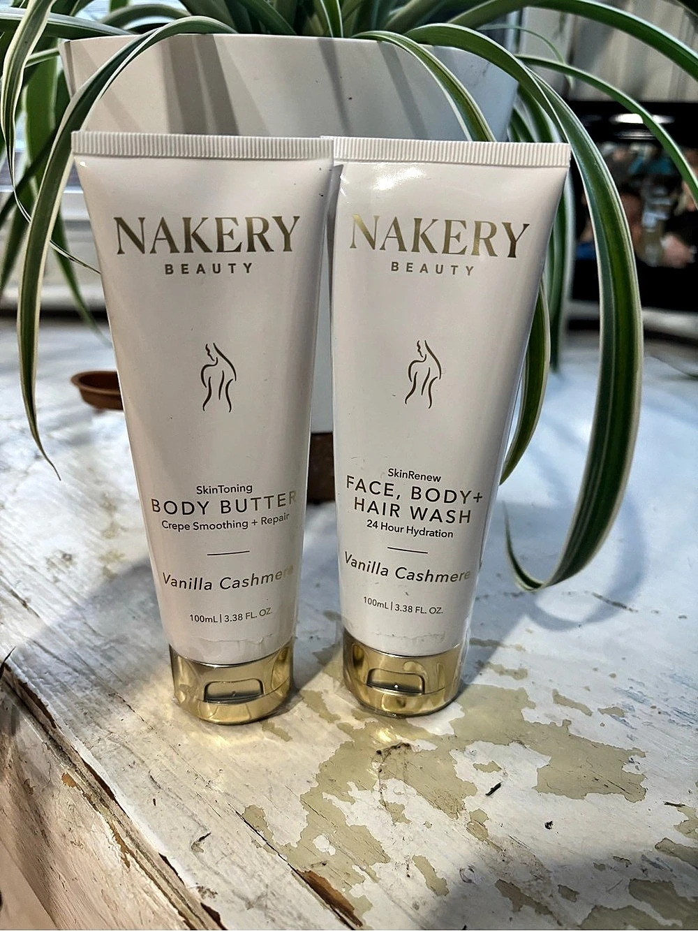 Nakery Beauty Vanilla Cashmere Body Butter and Face, Body + Hair Wash Vanilla